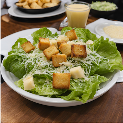 Ceasar di Giuseppe Romaine lettuce with house made croutons and freshly grated parmesan cheese