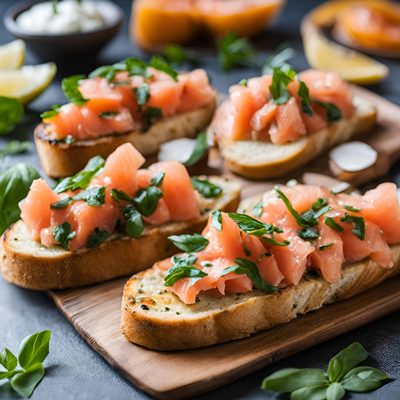 Salmon Bruschetta