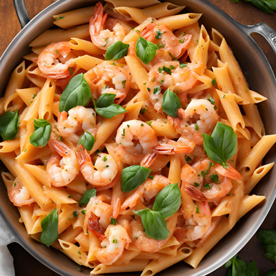 Penne Vodka with Shrimp