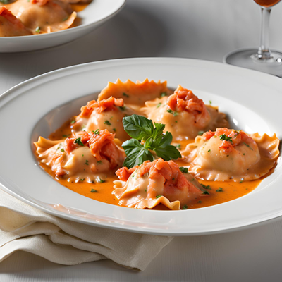 Lobster Ravioli with Vodka Sauce